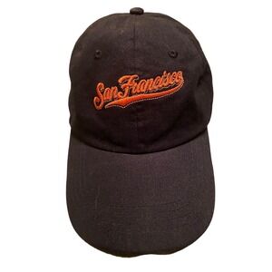 San Francisco Giants MLB Hat Cap Adult Hook n Loop Black Solar Day PG&E Baseball